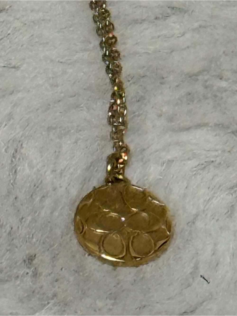 Coach Pink Druzy-Inspired Necklace, Earring and Ring Set - Gold-Tone. NWOT - Picture 10 of 15